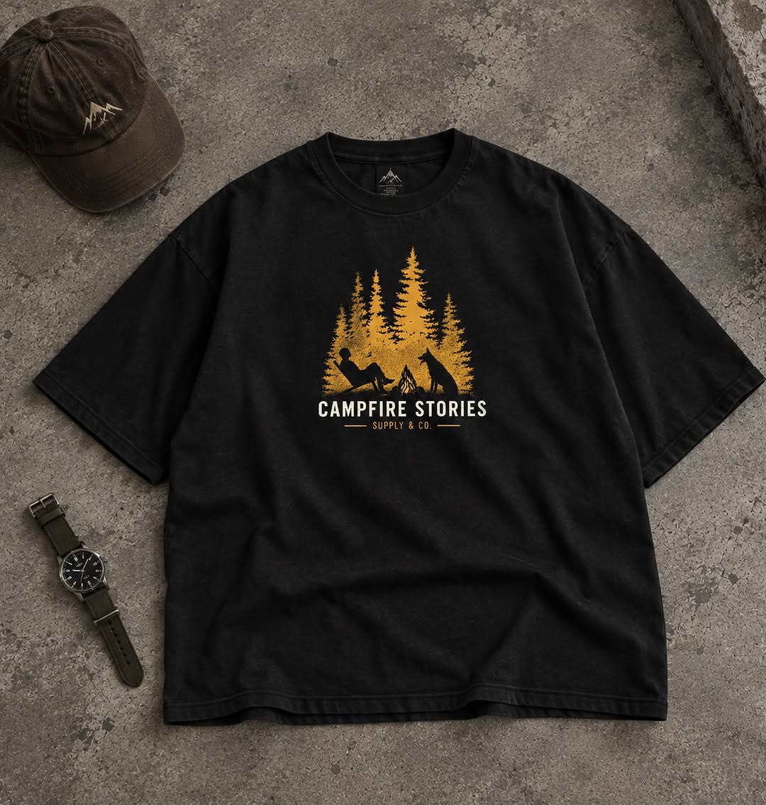 تیشرت جذاب campfire-تمام نخ-پارچه وارداتی-۲۰٪تخفیف